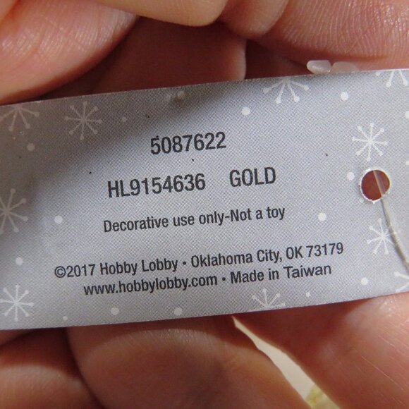 Champaign Gold Star within a star within a star Glittered Ornament - Picture 6 of 8